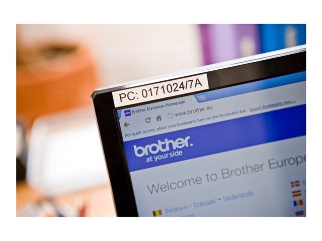 Brother HGE-231V5 - Black on white - Roll (1.2 cm x 8 m) 5 cassette(s) laminated tape - for P-Touch PT-9500pc, PT-9700PC, PT-9800PCN, P-Touch R RL-700S