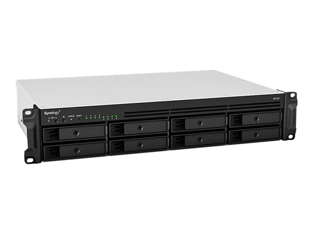 Synology RackStation RS1221+ - NAS server - 8 bays - rack-mountable - SATA 6Gb/s - RAID RAID 0, 1, 5, 6, 10, JBOD - RAM 4 GB - Gigabit Ethernet - iSCSI support - 2U