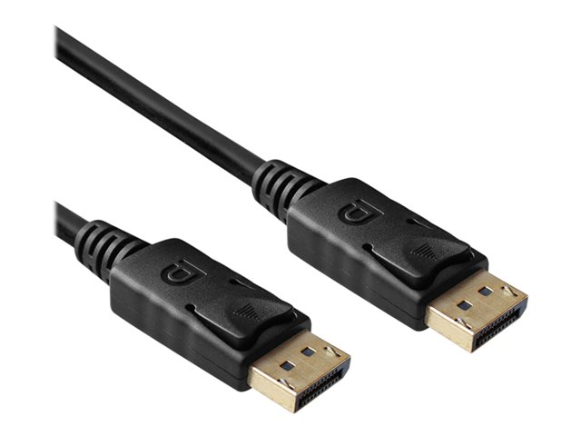 DisplayPort kabel - DisplayPort (M) naar DisplayPort (M) - DisplayPort 1.4 - 2 m - gevormd, ondersteunt 4K144Hz (3840 x 2160), ondersteunt 8K60Hz (7680 x 4320) - zwart