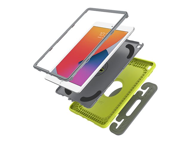OtterBox Kids EasyGrab - Back cover for tablet - rugged - EasyGrab multi-use case stand - martian green - for Apple 10.2-inch iPad (7th generation, 8th generation, 9th generation)