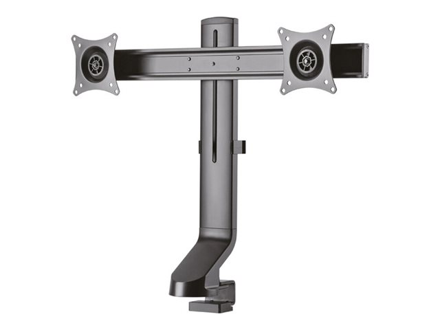 Neomounts FPMA-D860D - Mounting kit - full-motion - for 2 LCD displays - black - screen size: 10\"-27\" - clamp mountable, grommet, desk-mountable