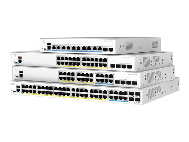 Cisco Catalyst 1300X-24T-4X - Switch - L3 - Managed - 4 x 10 Gigabit SFP28 + 24 x 10/100/1000Base-T - rack-mountable