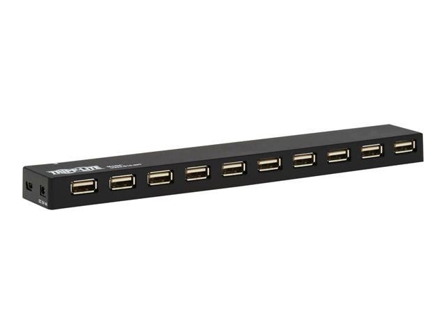 10-Port USB Hub with Power Supply and In