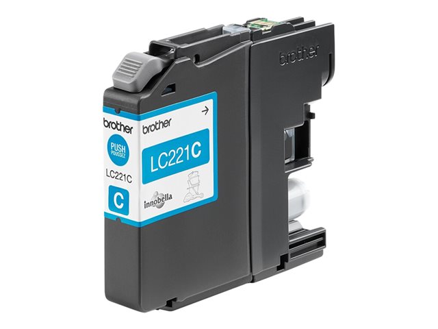 Brother LC221C - Cyan - original - ink cartridge - for Brother DCP-J562DW, MFC-J480DW, MFC-J680DW, MFC-J880DW