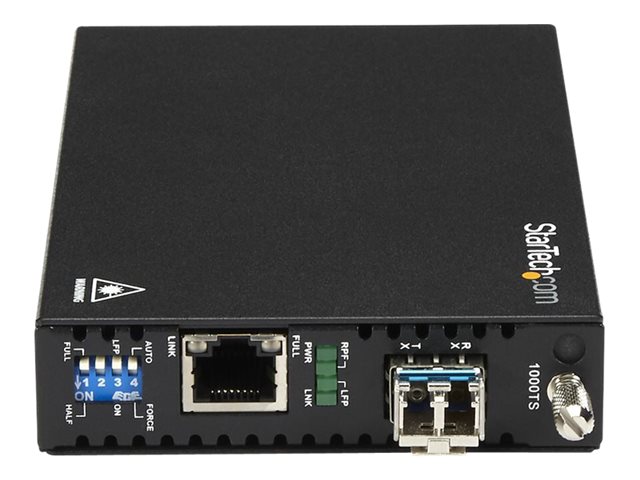 StarTech.com Singlemode (SM) LC Fiber Media Converter for 1Gbe Network - 10km - Gigabit Ethernet - 1310nm - with SFP Transceiver (ET91000SM10) - Fibre media converter - 1GbE - 100Base-LX, 1000Base-T - RJ-45 / LC single-mode - up to 10 km - 1310 nm - for P/N: SVA12M2NEUA, SVA12M5NA