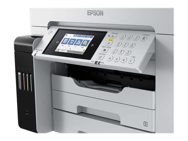 Epson EcoTank Pro ET-16680 - Multifunction printer - colour - ink-jet - A3 (media) - up to 25 ppm (printing) - 550 sheets - 33.6 Kbps - USB 2.0, LAN, Wi-Fi(ac), USB host