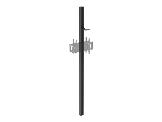 VISION VFM-POST Multiple Display Column - LIFETIME WARRANTY - Floor to ceiling pole - Fixes to ceiling or wall - Square aluminium profile - Multiple displays to be fixed on any side - For meeting rooms where a display wall mount can't be fixed to the