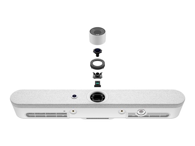 Logitech Rally Bar Mini - Video conferencing device - Zoom Certified, Certified for Microsoft Teams - white
