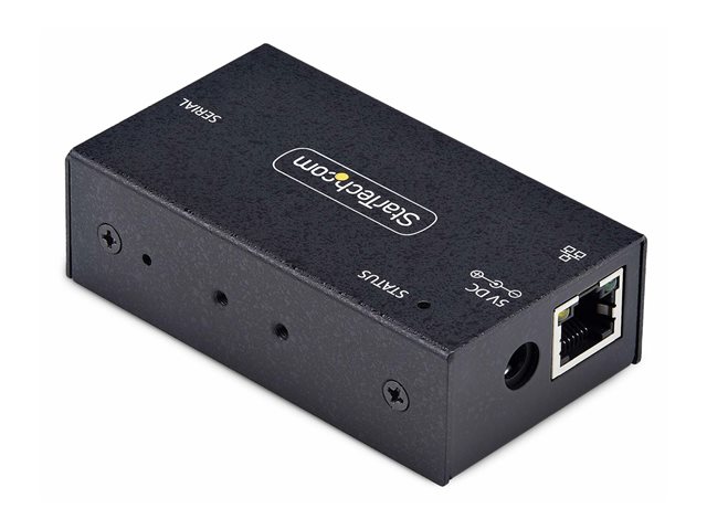 StarTech.com Serial to Ethernet Adapter, IP LAN to RS232 DB9 Converter - Device server - 100Mb LAN, RS-232 - wall / DIN rail mountable - TAA Compliant