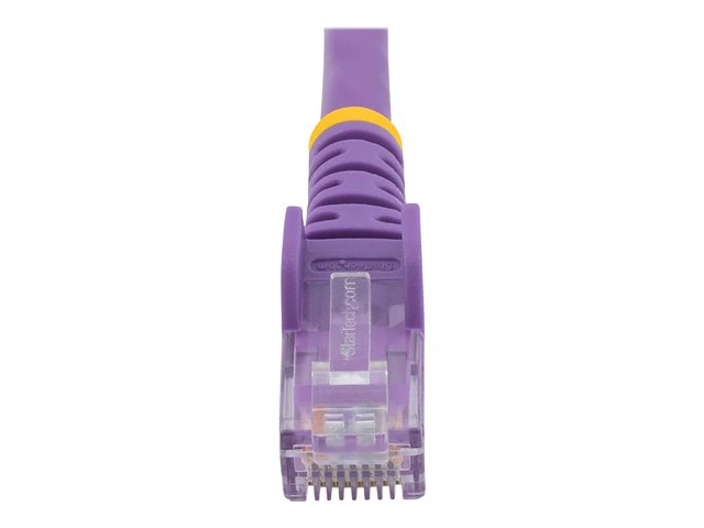 StarTech.com 2m CAT6 Ethernet Cable, 10 Gigabit Snagless RJ45 650MHz 100W PoE Patch Cord, CAT 6 10GbE UTP Network Cable w/Strain Relief, Purple, Fluke Tested/Wiring is UL Certified/TIA - Category 6 - 24AWG (N6PATC2MPL) - Patch cable - RJ-45 (M) to RJ-45 (M) - 2 m - UTP - CAT 6 - snagless - purple
