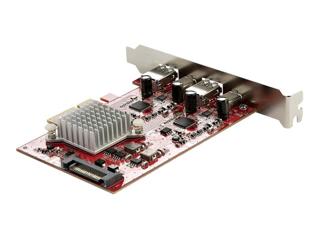 4-Port USB PCIe Card - 10Gbps 2x USB-C 2