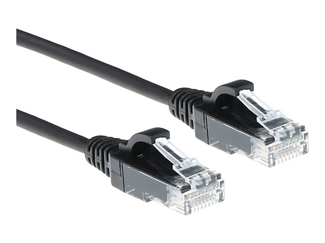 CAT6 U/UTP SLIMLINE BK 7.00M. 1 stk