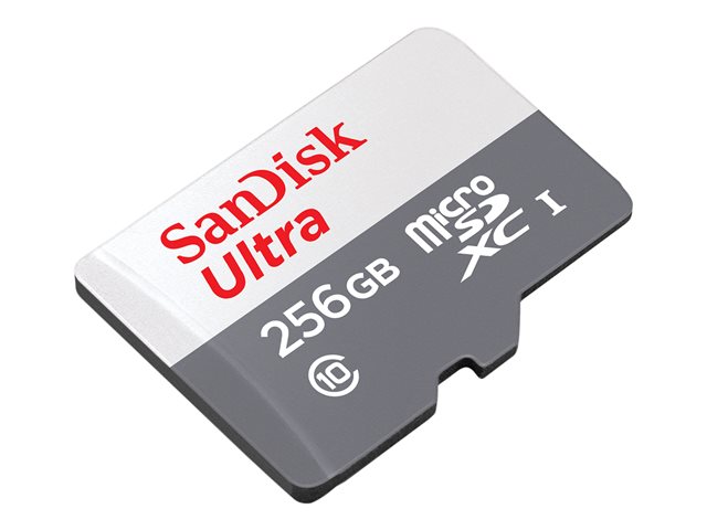 SanDisk Ultra - Flash memory card (microSDXC to SD adapter included) - 256 GB - Class 10 - microSDXC UHS-I