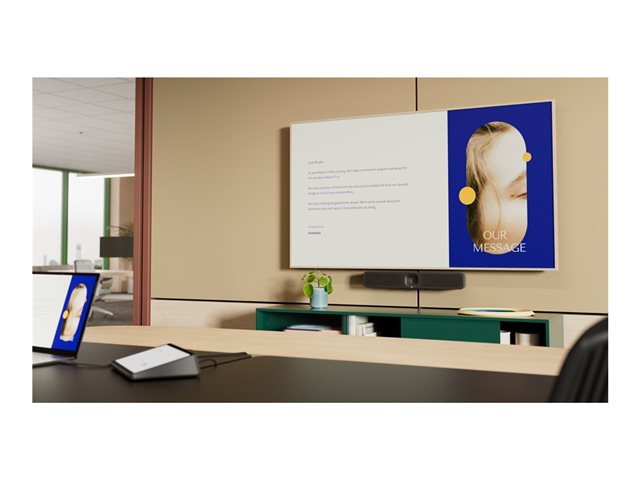 VideoConferencing Device, Graphite, Compatibel met Microsoft Teams, Zoom en Google Meet , Camera kan ook met een laptop verbonden worden voor BYOD-Modus.