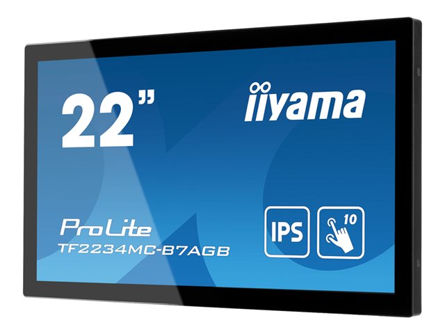 iiyama ProLite TF2234MC-B7AGB - LED monitor - 22\" (21.5\" viewable) - open frame - touchscreen - 1920 x 1080 Full HD (1080p) @ 60 Hz - IPS - 350 cd/m² - 1000:1 - 8 ms - HDMI, VGA, DisplayPort - black