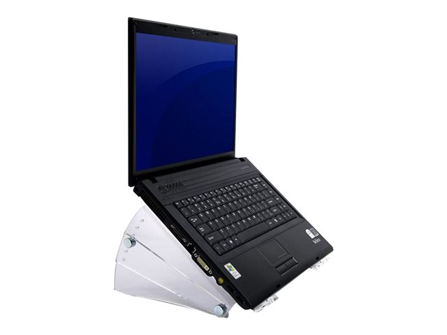 Neomounts NSNOTEBOOK300 - Stand - for notebook - acrylic - clear - screen size: 10\"-22\"