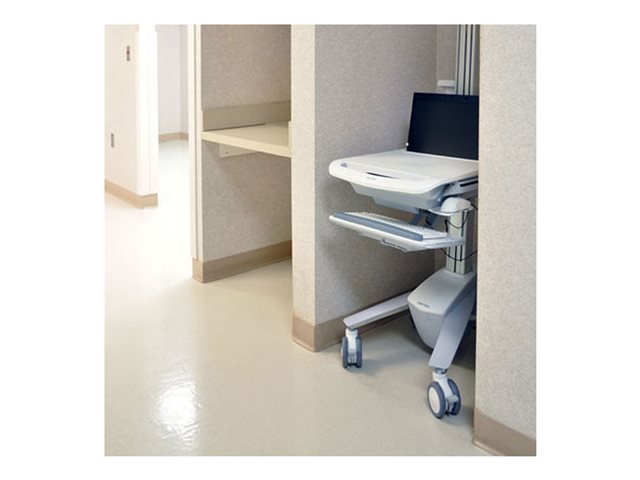 Ergotron StyleView SV41 - Cart - Constant Force Technology - for notebook / PC equipment - lockable - medical - aluminium, zinc-plated steel, high-grade plastic - grey, white, polished aluminium - screen size: up to 17.3\"