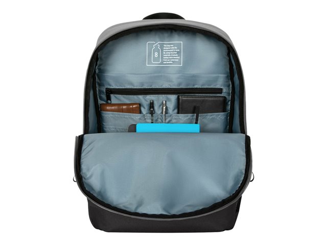 Targus Sagano EcoSmart Commuter - Notebook carrying backpack - 15.6\" - black, grey