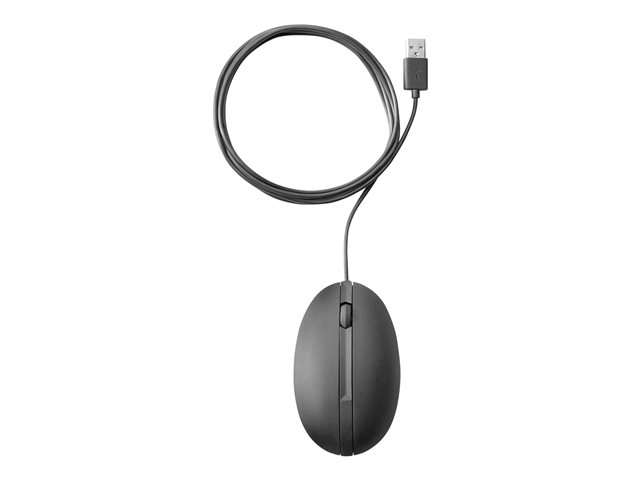 HP 320M - Mouse - optical - 3 buttons - wired - USB - bulk (pack of 120) - for HP 245 G9 Notebook, 250 G9 Notebook, 255 G9 Notebook