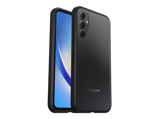OtterBox React Series - Back cover for mobile phone - black crystal (clear/black) - for Samsung Galaxy A34 5G