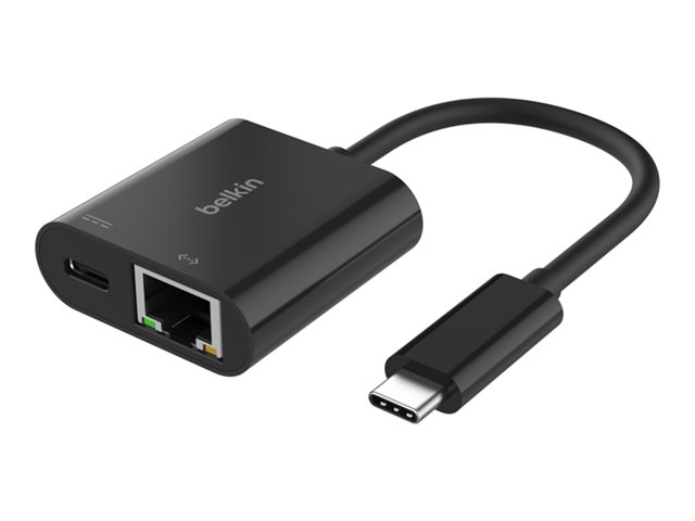 Belkin - Network adapter - USB-C - Gigabit Ethernet x 1 + USB-C (power only) x 1