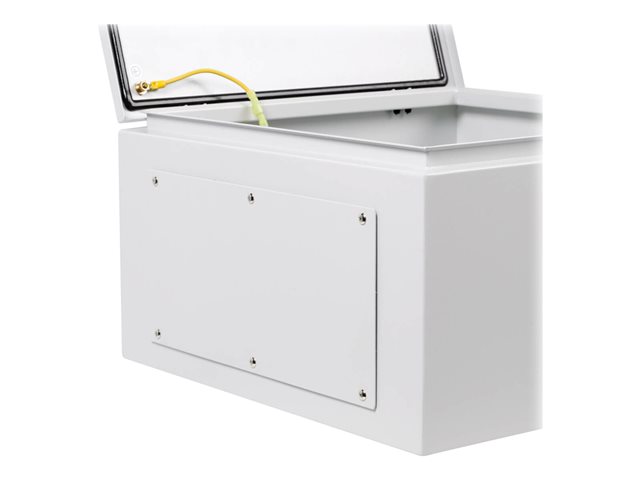 Eaton Tripp Lite Series SmartRack Outdoor Industrial Enclosure with Lock - NEMA 4, Surface Mount, Metal Construction, 18 x 18 x 10 in., Gray - Wall mount cabinet - industrial, locking - surface mountable - grey