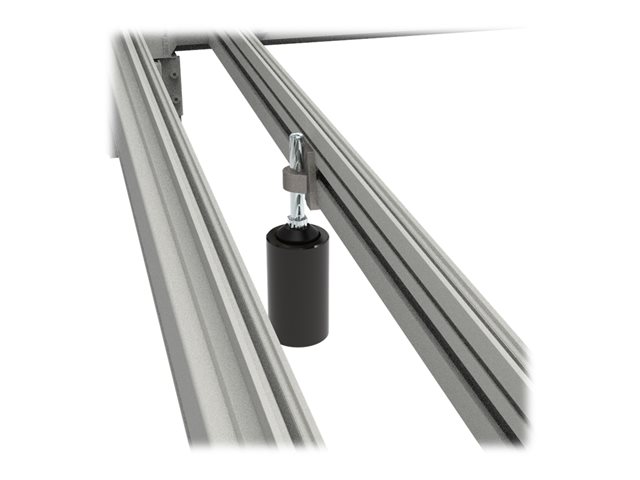 set of 2 plinths with brushes W1200-h100 mm Black