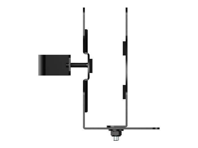 Mini PC thin client mount - fixes a mini PC to the underside of a desk or a monitor desk arm between the vesa bracket and the display - 75 x 75 or 100 x 100 - double-Articulated - accommodates devices from 17 to 70 mm thick - swl 5 kg - matt black