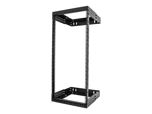 StarTech.com 24U 19\" Wall Mount Network Rack, Adjustable Depth 12-20\" 2 Post Open Frame Server Room Rack for AV/Data/ IT Communication/Computer Equipment/Switch with Cage Nuts & Screws - 24U Adjustable Rack - Rack open frame - 2-post - wall mountable