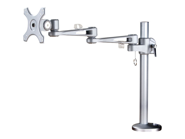 Neomounts FPMA-D935G - Mounting kit - full-motion - for LCD display - silver - screen size: 10\"-30\" - grommet, desk-mountable