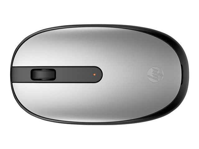 HP 240 - Mouse - right and left-handed - optical - 3 buttons - wireless - Bluetooth 5.1 - USB wireless receiver - pike silver - for ENVY Laptop 13, 16, 17, Laptop 15, 17, Pavilion 32