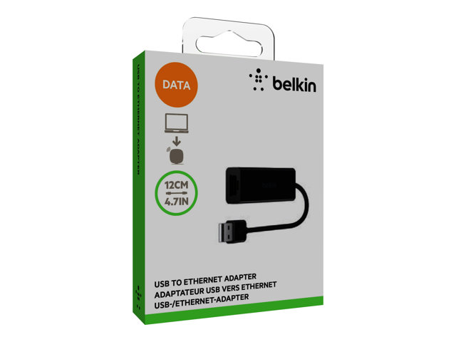 Belkin USB 2.0 Ethernet Adapter - Network adapter - USB 2.0 - 10/100 Ethernet