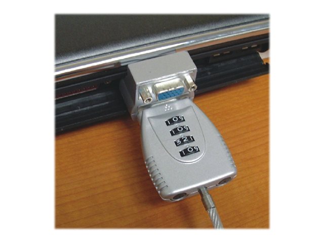 Neomounts NSVGALOCK VGA Security Lock - Security cable lock - silver - 2 m