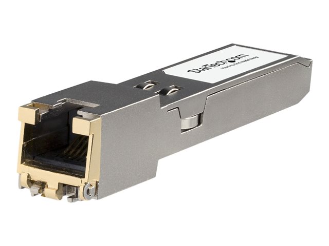StarTech.com HPE JL563A Compatible SFP+ Module, 10GBASE-T, SFP to RJ45 Cat6/Cat5e, 10GE Gigabit Ethernet SFP+, RJ-45 (Copper) 30m, HPE 8320, 8325-48Y8, 10Gbps SFP+ Module Transceiver - Lifetime Warranty (JL563A-ST) - SFP+ transceiver module (equivalent to: HP JL563A) - 10GbE - 10GBase-T, 1000Base-T, 100Base-TX, 10Base-T - RJ-45 - up to 30 m - for HPE Aruba 8320, 8325-48Y8C, MACsec Advanced Module, CX 10000 Empty Chassis
