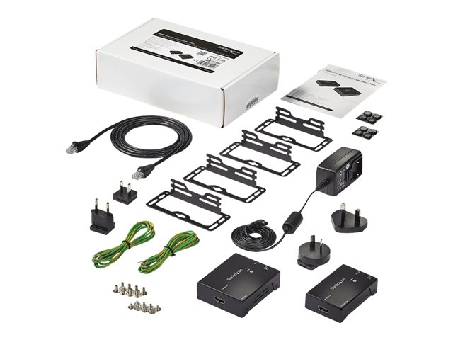StarTech.com HDMI over CAT5e / CAT6 Ethernet Extender with HDBaseT - 4K@115ft, 1080p@230ft - HDMI Video Transmitter and Receiver Kit w/ POC (ST121HDBTE) - Video/audio extender - over CAT 5e/6 - up to 70 m - for P/N: ST121HDBTRP, ST124HD4K, SVA12M2NEUA, SVA12M5NA