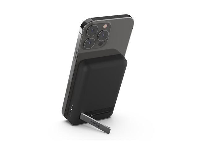 Magnetic Wireless Power Bank with kick stand 5,000mAh Black