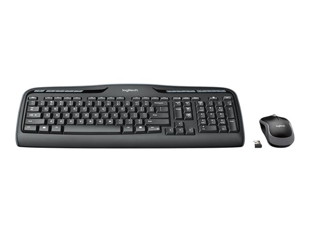 Logitech Wireless Combo MK330 - Keyboard and mouse set - wireless - 2.4 GHz - Spanish - black