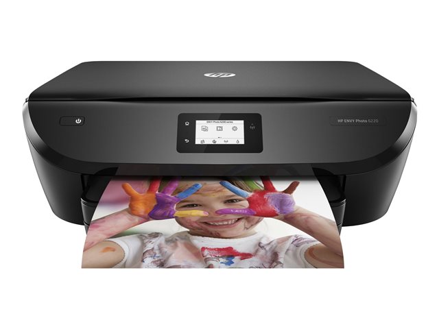 HP ENVY Photo 6220 All-in-One - Multifunction printer - colour - ink-jet - 216 x 297 mm (original) - A4/Legal (media) - up to 11 ppm (copying) - up to 12 ppm (printing) - 125 sheets - USB 2.0, Bluetooth, Wi-Fi(n) - HP Instant Ink eligible