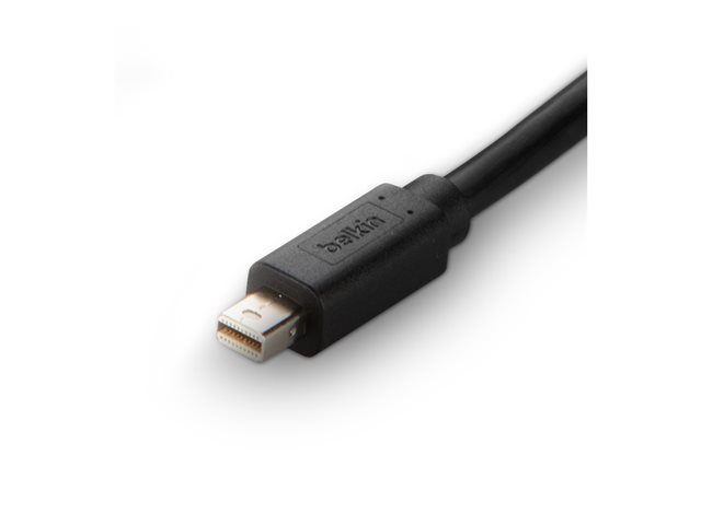 Belkin Secure KVM Video Cable - DisplayPort cable - TAA Compliant - DisplayPort (M) to Mini DisplayPort (M) - 3.05 m - passive, 4K support - black