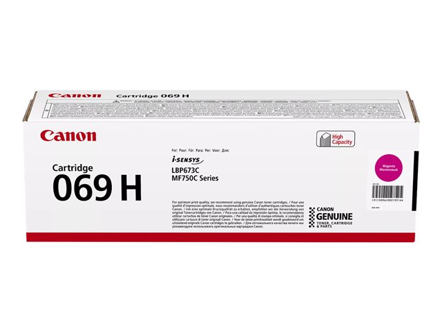 Canon 069H - High Yield - magenta - original - box - toner cartridge - for i-SENSYS LBP673Cdw, LBP673dw, MF752Cdw, MF754Cdw