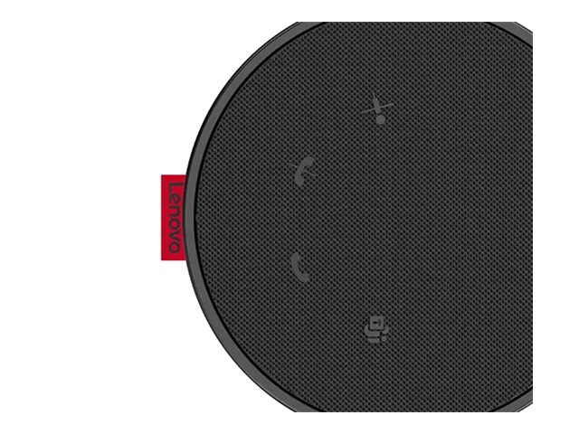 Lenovo Go - Speakerphone hands-free - wired - USB-C - thunder black, storm grey - Certified for Microsoft Teams