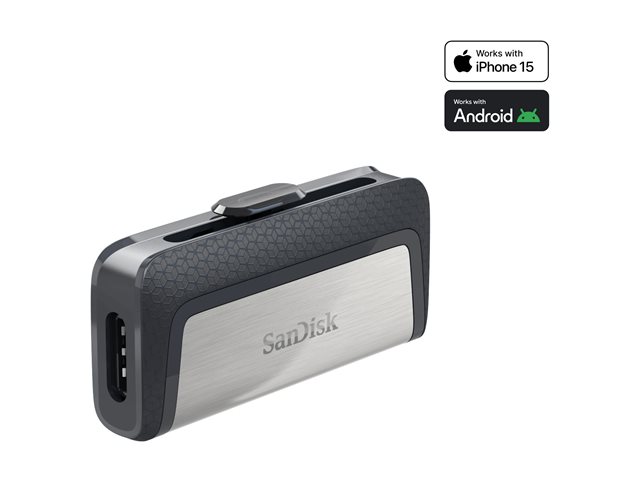 SanDisk Ultra Dual - USB flash drive - 64 GB - USB 3.1 / USB-C - for Intel Next Unit of Computing 12 Pro Kit - NUC12WSKi3