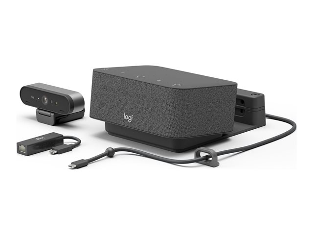 Logitech Logi Dock Focus Room Kit - Video conferencing kit (Logitech Logi Dock, Logitech BRIO Ultra HD Pro Webcam) - Certified for Microsoft Teams