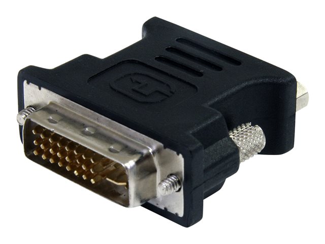 StarTech.com DVI to VGA Cable Adapter - DVI (M) to VGA (F) - 10 Pack - Black - DVI Male to VGA Female (DVIVGAMFB10P) - VGA adapter - HD-15 (VGA) (F) to DVI-I (M) - molded, thumbscrews - black (pack of 10)