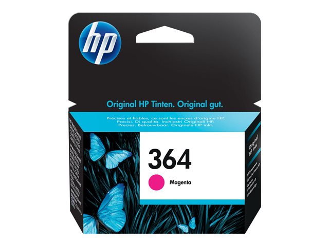 HP 364 - Magenta - original - ink cartridge - for Deskjet 35XX, Photosmart 55XX, 55XX B111, 65XX, 7510 C311, 7520, Wireless B110