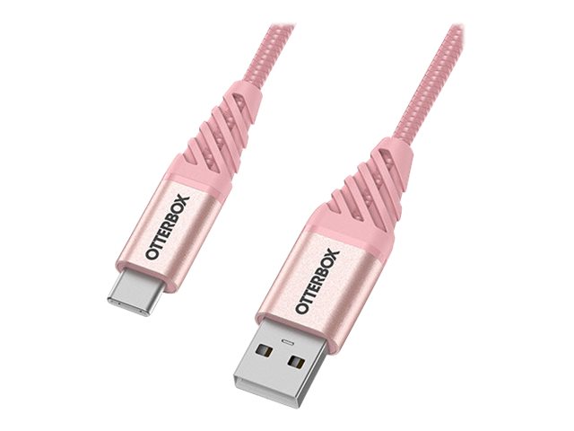 OtterBox Premium - USB cable - 24 pin USB-C (M) to USB (M) - USB 2.0 - 3 A - 1 m 