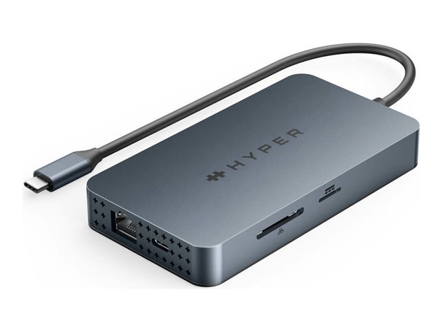 HYPERDRIVE(R) DUAL HDMI 10-IN1 TRAVEL DOCK FOR M1 MACBOOK (SILICON MOTION)