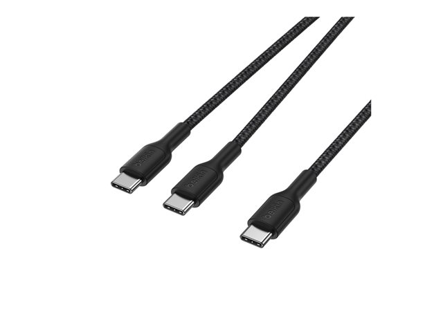 BoostCharge Pro 140W Dual USB-C Cable, 1.5m, Black