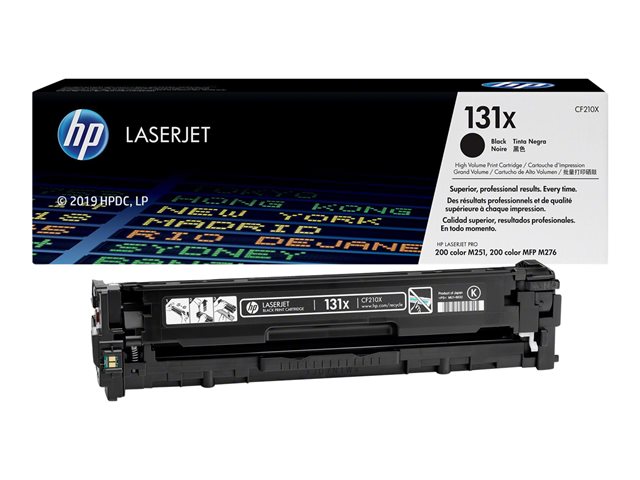 HP 131x - High Yield - black - original - LaserJet - toner cartridge (CF210X) - for LaserJet Pro 200 M251n, 200 M251nw, MFP M276n, MFP M276nw