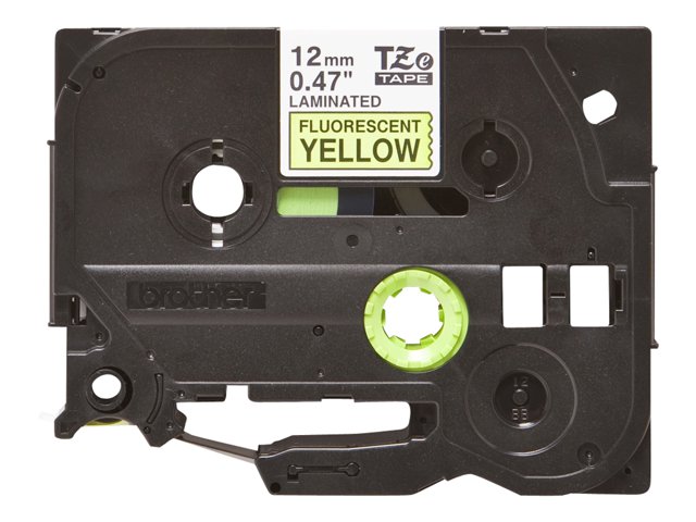 Brother TZe-C31 - Black on fluorescent yellow - Roll (1.2 cm x 5 m) 1 cassette(s) laminated tape - for Brother PT-D210, D600, H110, P-Touch PT-1005, D450, D800, E310, H110, P300, P900, P950